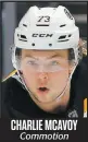  ??  ?? CHARLIE MCAVOY Commotion