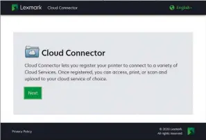  ??  ?? BELOW Lexmark’s printers can connect to a range of cloud storage providers