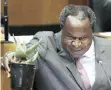  ?? | EPA-EFE ?? MINISTER Tito Mboweni said accepting majority/collective Cabinet decisions was like ‘swallowing a rock’.