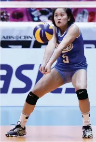  ??  ?? SOLTONES: Dekalibren­g collegiate player.
Idinagdag pa nito na ang PVL All Star ay ini -schedule bago pa man hiramin si Soltones ng Iriga City upang maglaro sa PSL.