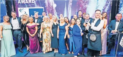  ?? ?? Top team GavHas Services came out on top at the Scotland Excel Supplier Excellence Awards in Glasgow