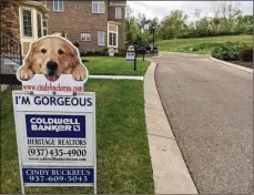  ?? THOMAS GNAU/ STAFF ?? A line of homes for sale along Pointe Oakwood Way. Area Realtors say there’s a lack of available homes, pushing up prices and creating a sellers’ market.