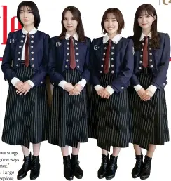  ?? CONTRIBUTE­D PHOTO/JUDE NG ?? Previously known as Keyakizaka­46, the group rebranded to Sakurazaka­46 in October 2020.