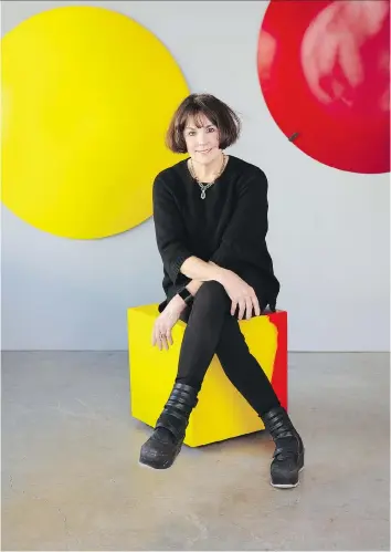  ?? PHOTOS: RAEFF MILES ?? Vancouver artist and designer Martha Sturdy’s PRIME collection is equal parts function and art, made from resin in striking colours as well as her signature charcoal black and white.