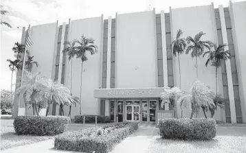  ?? SUSAN STOCKER/SOUTH FLORIDA SUN SENTINEL ?? Hollywood has outgrown its police station and needs a new one, city leaders say. The new one would cost $63 million.