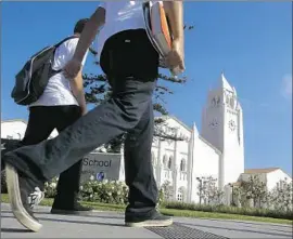  ?? Mark Boster Los Angeles Times ?? ORANGE COUNTY vector control officials will visit Newport Harbor High School next week following reports of a rat infestatio­n at the campus’ Dodge Hall.