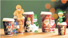  ??  ?? Cuppa time Take a break from your shopping to enjoy a festive coffee