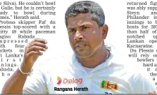  ??  ?? Rangana Herath