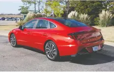  ?? BRIAN HARPER/DRIVING ?? The 2020 Sonata offers “sensuous sportiness.”