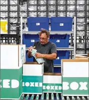  ??  ?? Boxed, which has about 250 full-time employees, sells food and other everyday essentials in bulk. It has built a sizable business supplying snacks and office goods to companies.