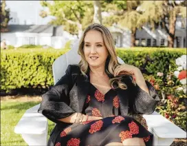  ?? ROZETTE RAGO / THE NEW YORK TIMES ?? Jennifer Salke, relaxing at Culver Studios in Culver City, Calif., is the new head of Amazon’s TV and movie division and is letting Hollywood know the door is open for creative talent to find a home at the tech giant.