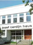  ?? Archivfoto: Balken ?? Das Josef Cardijn Haus in Vöhringen wird heute vor allem von der Musikschu le Dreiklang genutzt.