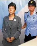  ?? —REUTERS ?? LONGER TERM Ousted South Korean leader Park Geun-hye arrives at a court in Seoul for her trial in August.