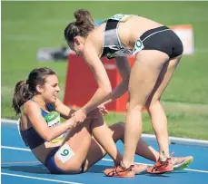  ?? Picture / AP ?? Nikki Hamblin says the moment she shared with US runner Abbey D’Agostino will always stay with her.