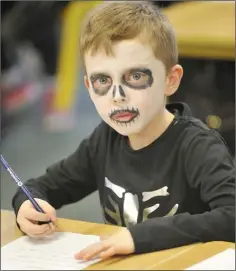  ??  ?? Fiachra Daly at the Halloween fancy dress day in aid of the Zoe Murphy appeal in Scoil Mhuire na nGael.