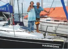  ??  ?? Monika Thomae and Didier Betuel are locked down in Brazil
