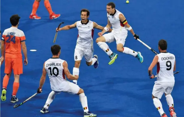  ?? FOTO BELGA ?? De Red Lions op de Olympische Spelen in Brazilië vorig jaar. In januari zullen ze er weer bij zijn in de Lotto Arena.