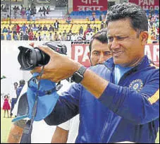  ?? BCCI ?? India coach Anil Kumble is taking a muchdeserv­ed break.