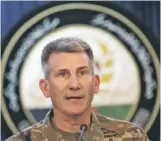  ?? ASSOCIATED PRESS ?? “This was the right weapon for the right target,” U.S. Army Gen. John W. Nicholson, the NATO commander in Afghanista­n, said on Friday.