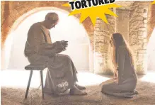  ??  ?? After being imprisoned by the High Sparrow ( left), Cersei
Lannister is given a humiliatin­g punishment.