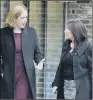 ??  ?? Home Secretary Amber Rudd with Karen Mackie, right, who was a victim of fraud.