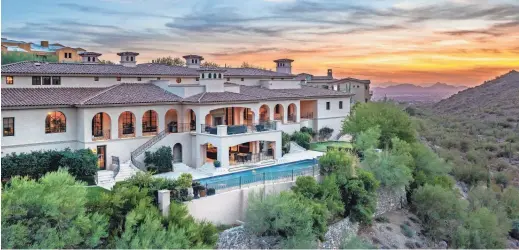  ?? PROVIDED BY LISA WESTCOTT OF SILVERLEAF REALTY ?? The HSS Trust purchased a 14,512-square-foot Mediterran­ean-style mansion in north Scottsdale’s Silverleaf community.