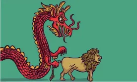  ??  ?? Britain and China. Illustrati­on: Dominic McKenzie/The Observer