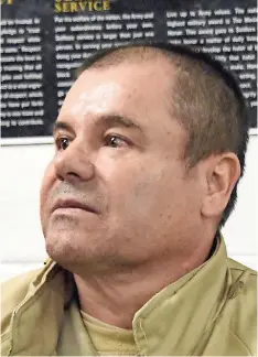  ??  ?? Joaquín Guzmán loera fue declarado culpable esta semana de diez cargos