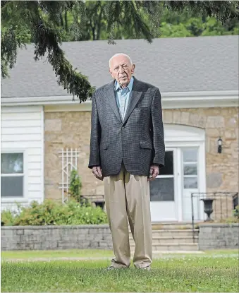  ??  ?? Rabbi Bernard Baskin, 97, has lived in his Sanders Boulevard home for the past 60 years.
Much beloved in the City of Hamilton, which he helped build in his own way, he is leaving to live in Toronto to be closer to his children.