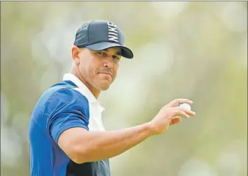  ?? Stuart Franklin Getty Images ?? BROOKS KOEPKA is adept at using negativity to fuel his play, says his friend and fellow golfer Graeme McDowell.“You can’t teach somebody to think the way Brooks Koepka thinks,” McDowell says.