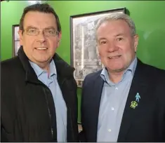  ??  ?? Gerry McDermott and Ray Houghton.