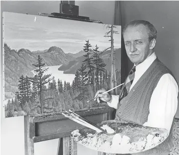  ?? — PNG FILES ?? Edward John (E.J.) Hughes tried his hand at being a full-time artist after getting out of the army in 1946, where he painted the Canadian Forces.