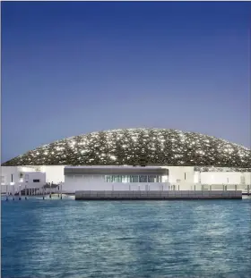  ??  ?? The Louvre, Abu Dhabi as it appears from the outside.