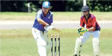  ?? ?? Jason Batson contribute­d 52 to a 183 run partnershi­p that secured the win for Western Park.