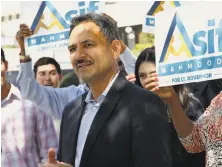  ?? Nick Ut / Associated Press ?? Asif Mahmood, a physician and immigrant from Pakistan, also has joined the race for California’s second statewide office.