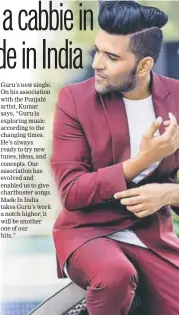  ?? PHOTO: HTBS ?? Singer Guru Randhawa’s latest video is filmed in Milan