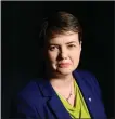  ??  ?? Tory chief Ruth Davidson