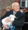  ?? FILE PHOTO. ?? U.S. Rep. Paul Tonko, D-Amsterdam, walks in the 35th annual Winter Walk for Joseph’s House and Shelter with a goat named Rascal.