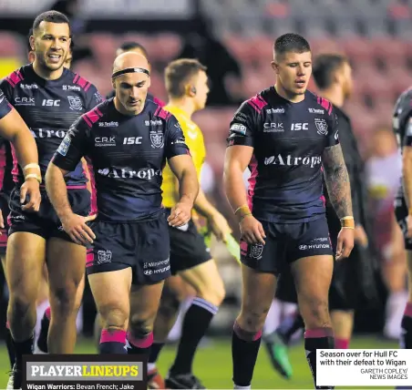  ?? Gareth copley/ NEWS images ?? Season over for Hull FC with their defeat to Wigan