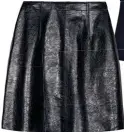  ??  ?? Lambskin skirt, $385, from Sandro.