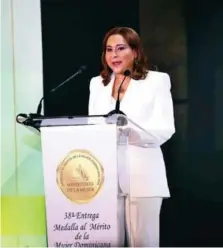  ?? FUENTE EXTERNA ?? Mayra Jiménez, ministra de la Mujer.