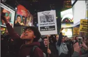  ?? SHAY HORSE/ NURPHOTO ?? Protesters march for Stephon Clark on Wednesday in New York City.