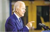  ?? ANDREW HARNIK AP ?? Joe Biden’s campaign has been holding mock debate sessions in preparatio­n for Tuesday.