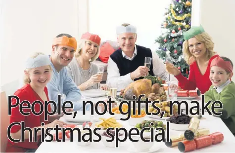  ?? Picture: Bananastoc­k ?? Christmas is made by the people who spend it with, says Kevin Johns.