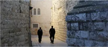  ?? (Reuters) ?? A WANDER through Mount Zion would allow US President Donald Trump to imagine the city when it was divided.