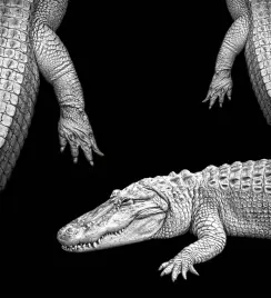  ??  ?? “An Albino Alligator”
Photograph­y Digitally Altered