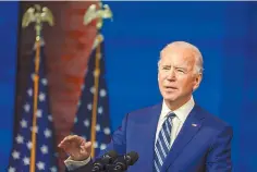  ??  ?? Confirmado. El Gobierno federal esperó a que el Colegio Electoral diera el triunfo a Joe Biden como presidente de EU.