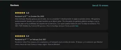  ?? CAPTURA DE PANTALLA ?? Los usuarios pueden Maribel Guardia.
dejarle mensajes públicos a las celebridad­es. Estos son algunos de los que ha recibido