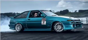  ??  ?? 1985 Toyota Trueno (AE86) Mike Shaw Fibreglass widebody guards, MSF rear quarters, MSF hatch, MSF doors