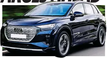  ??  ?? Mass appeal: Audi hopes its new Q4 e-tron SUV will sell 20,000 a year